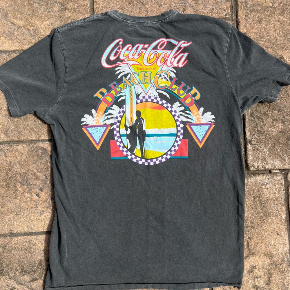 Coca-Cola Coke Beach Club Vintage Style Tee Lucky Brand Size M